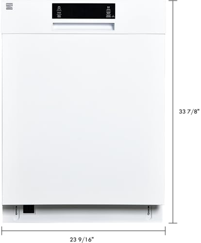 Kenmore 24" Built-In Stainless Steel Tub Dishwasher with SmartWash, Smart Dry, and MoreSpace Adjustable Rack, Energy Star Certified, Fingerprint Resistant Stainless Steel