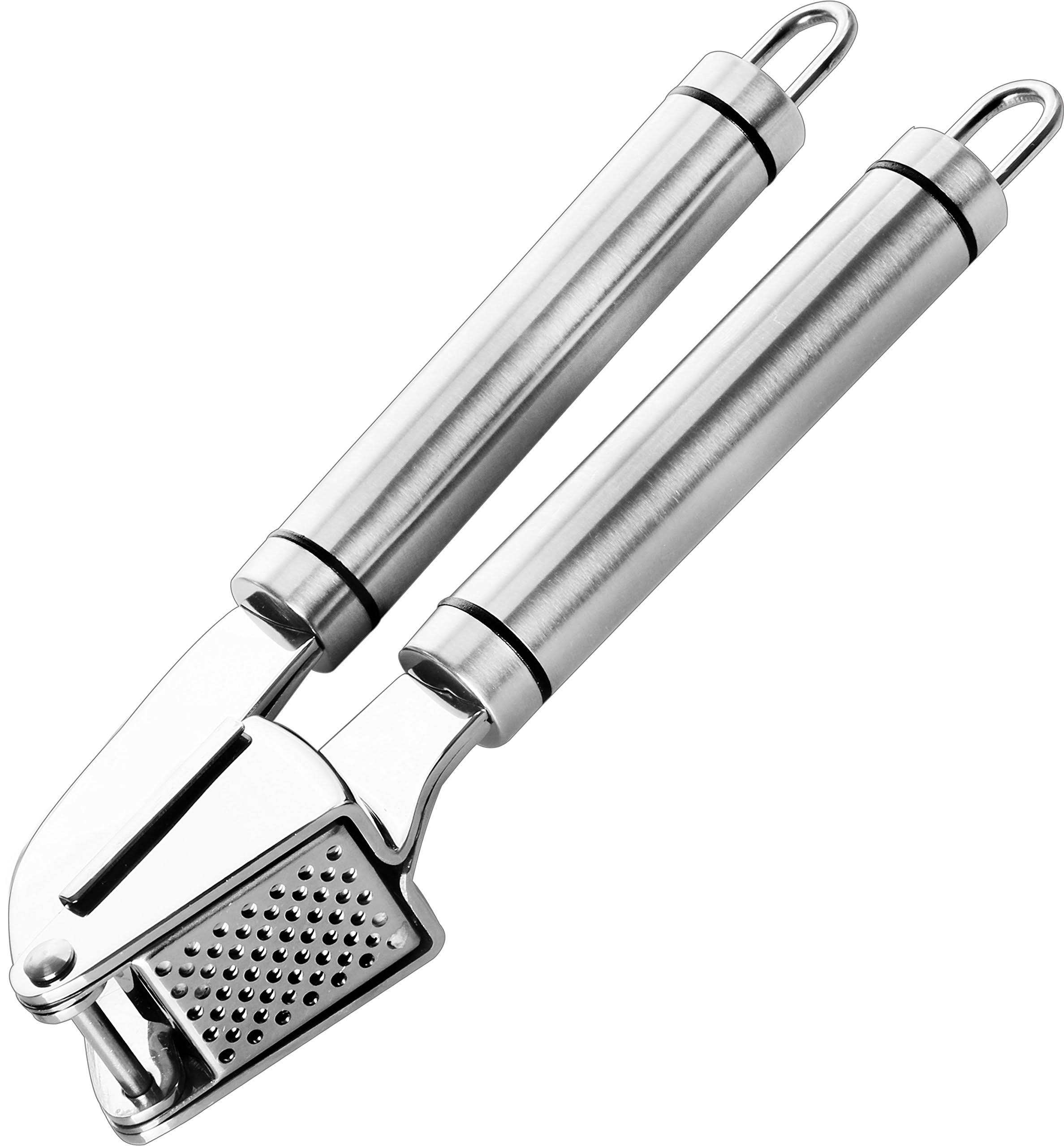 Utopia Kitchen - Professional Garlic Press - Stainless Steel and Silicone Material - Dishwasher Safe