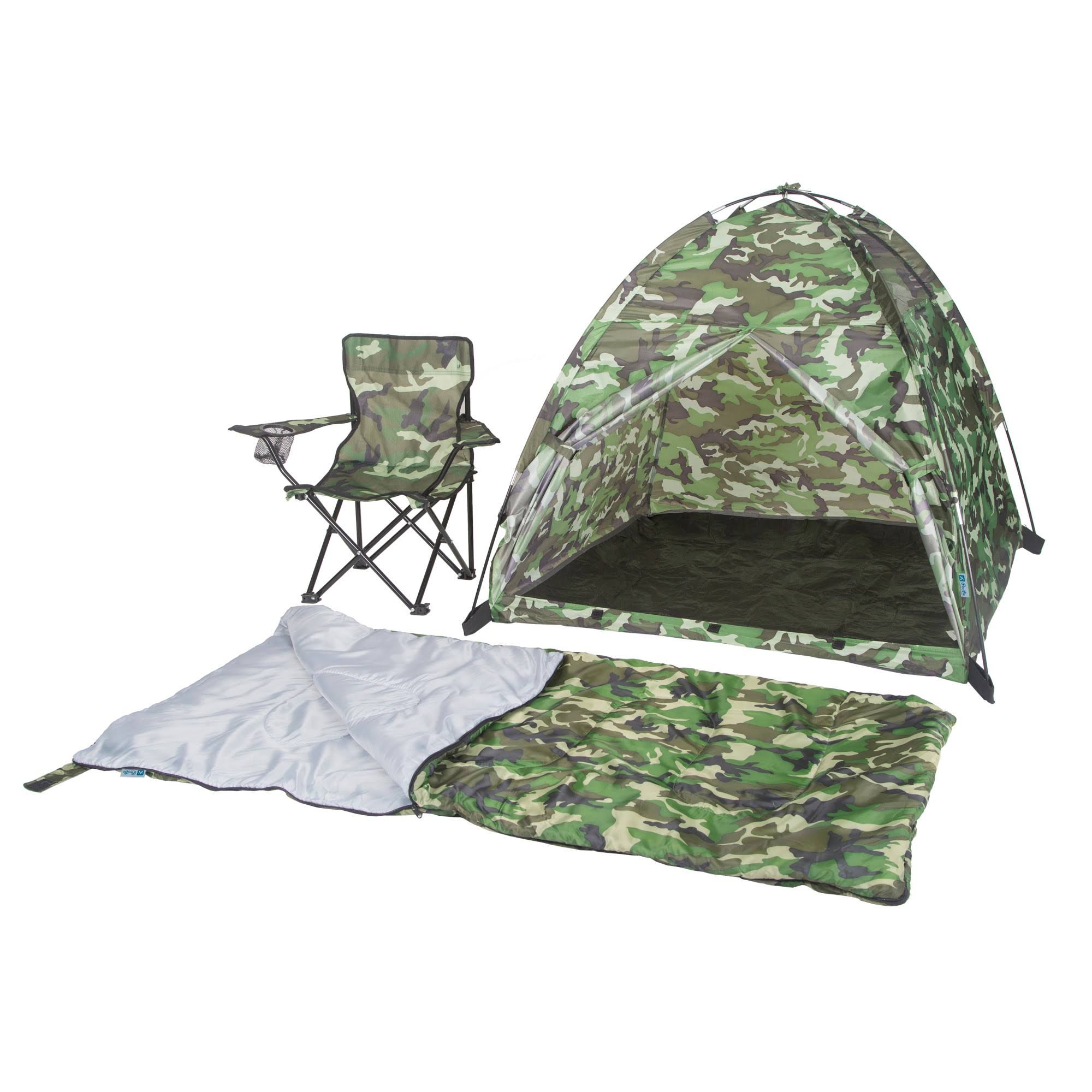 Pacific Play Tents Green Camo Tent Set