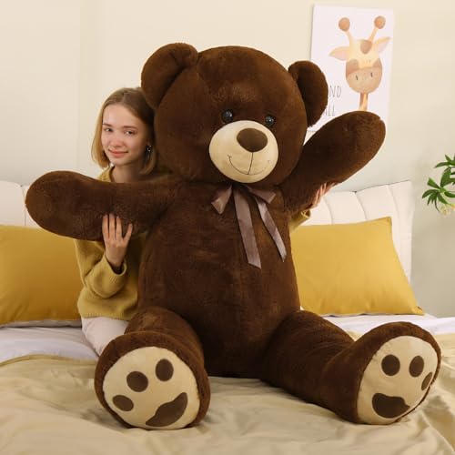 Tezituor Giant Teddy Bear 6ft Stuffed Animals - “I Love You”Red Heart Jumbo Human Size Teddy Bear for Girlfriend,Boyfriend,Wife,Lover-Birthday, Anniversary, Valentines, or Long Distance