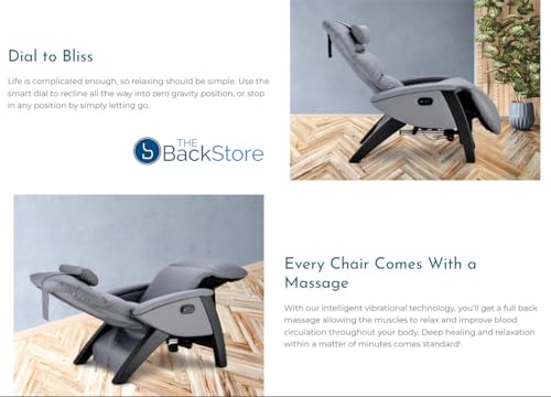 Svago Lite 2 SV210 Dual Power Infinite Position Zero Anti Gravity Recliner Chair with Heat and Air Massage - Grey