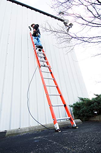 Louisville Ladder FE3224 Foot Extension Ladder, 24 ft, Orange