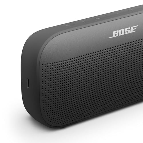 Bose SoundLink Flex Portable Bluetooth Speaker (2nd Gen), Portable Outdoor Speaker with Hi-Fi Audio, Up to 12 Hours Battery Life, Waterproof and Dustproof, Twilight Blue - Limited Edition Color