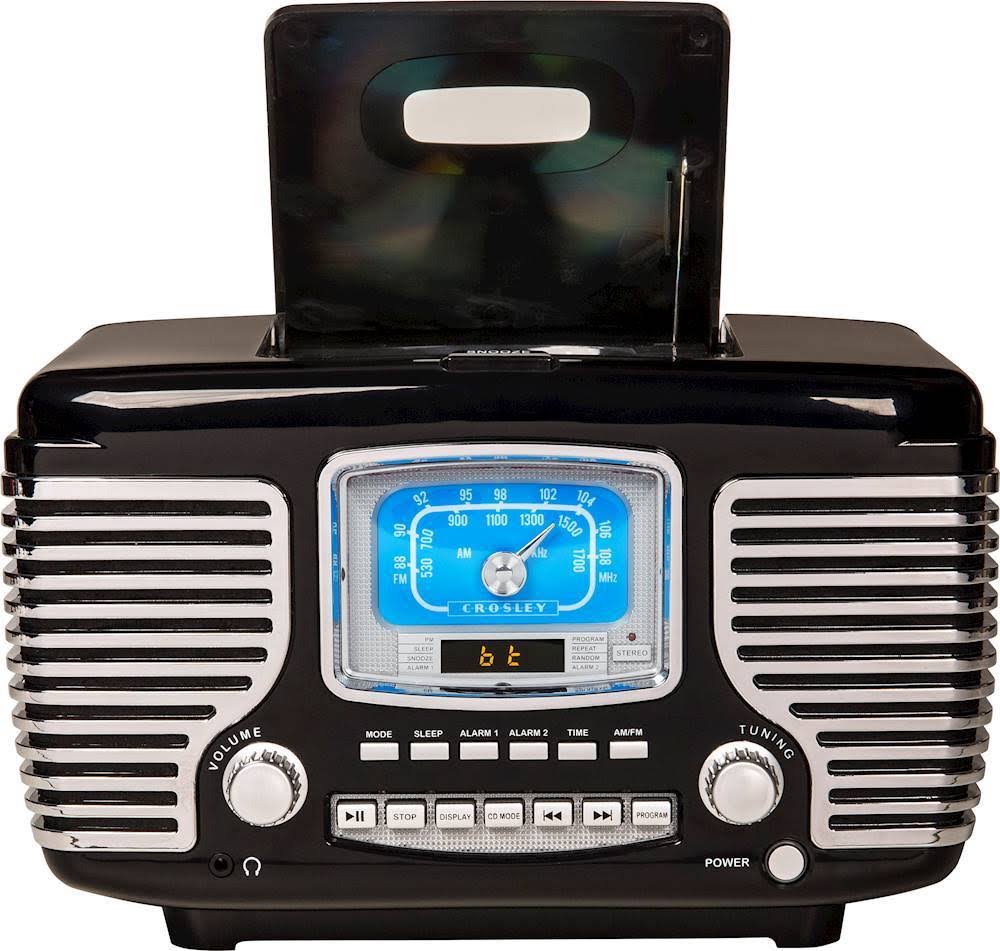 Crosley - Corsair Radio CD Player - Black
