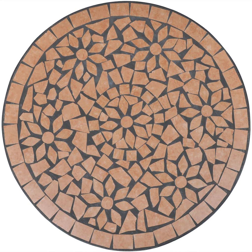 vidaXL Bistro Table Blue and White 23.6x22 Mosaic