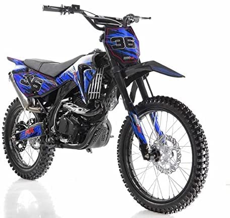 HHH Apollo AGB36 250cc Dirtbike Adult Pit Bike Gas DB36 Dirt Bike Manual Clutch 5 Speed (Choose Your Color : Red, Blue and Black Color)
