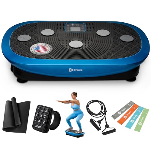 Lifepro Vibration Plate Machines – Full Body Workout, Recovery & Lymphatic Drainage with 4D Motion, Silent Operation, Joint Support, & Triple Motor Technology for Circulation, Fat Burn & Toning