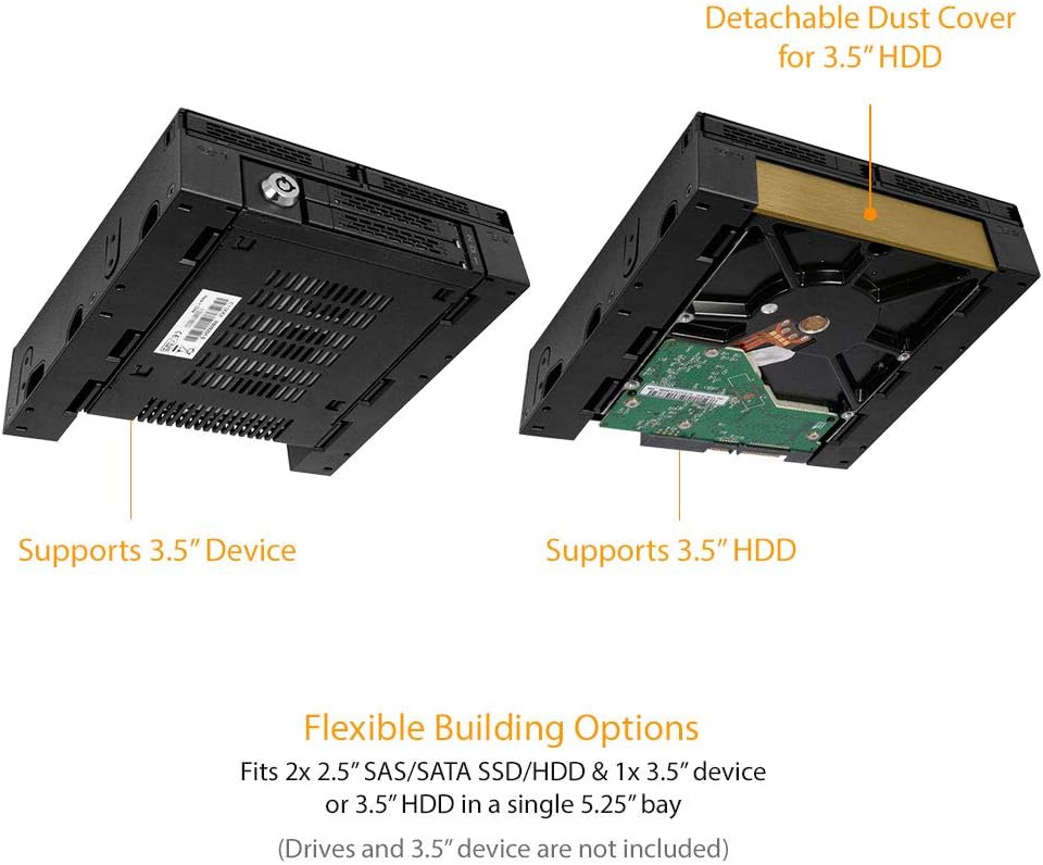 ICY DOCK 6 x 2.5” SATA HDD / SSD Hot Swap Cage for External 5.25” Bay | ExpressCage MB326SP-B