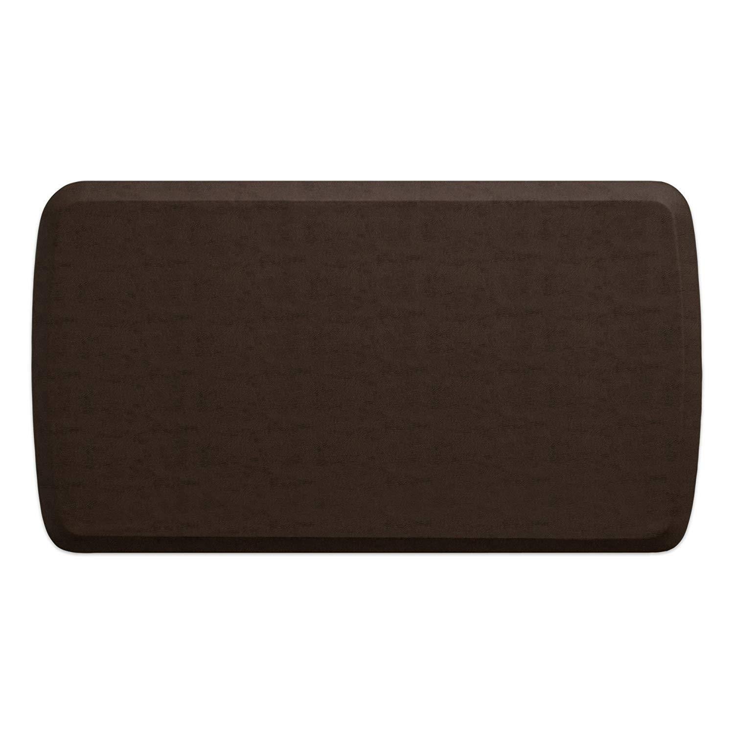 GelPro Comfort Kitchen Mat Anti Fatigue Floor Elite Vintage Leather Rustic Brown
