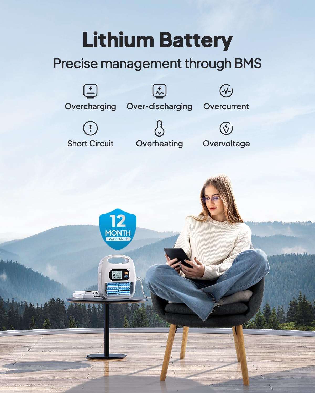 BLUETTI CPAP Battery Backup X30, 297Wh Power Bank for CPAP Machine Airsense 10, Airsense 11, Airmini, Aircurve 10, S9, Dreamstation, System one Z1 Mini, CPAP Battery for Camping, Emergency Power