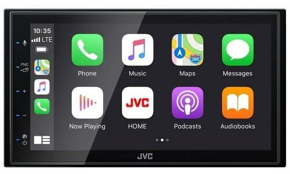 JVC KW-M560BT 6.8" Bluetooth Digital Media Car Play/Android Receiver+Backup Cam Bundle