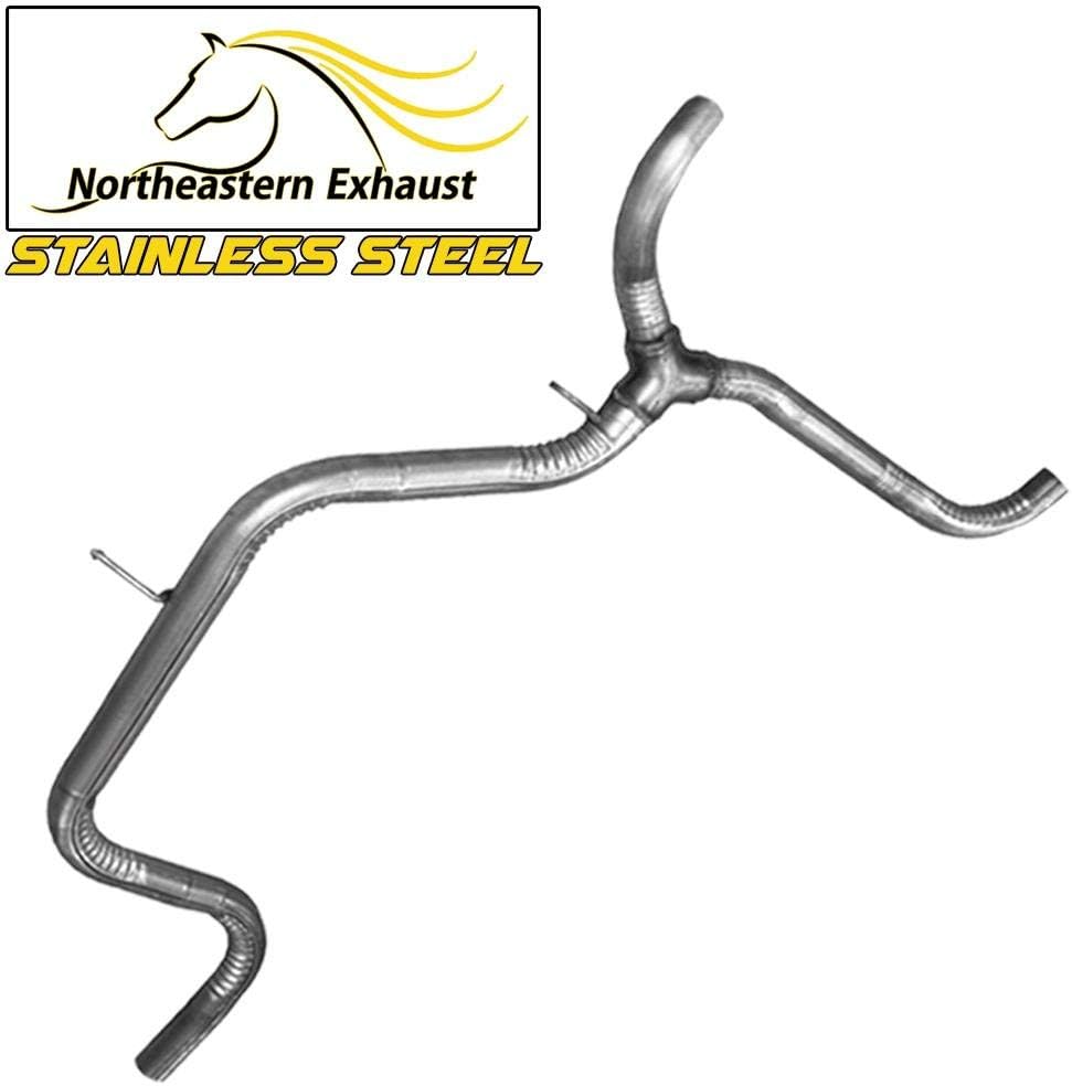 Stainless Steel Resonator Muffler Pipe Exhaust System Kit Fits 2006-2011 Chevy Impala