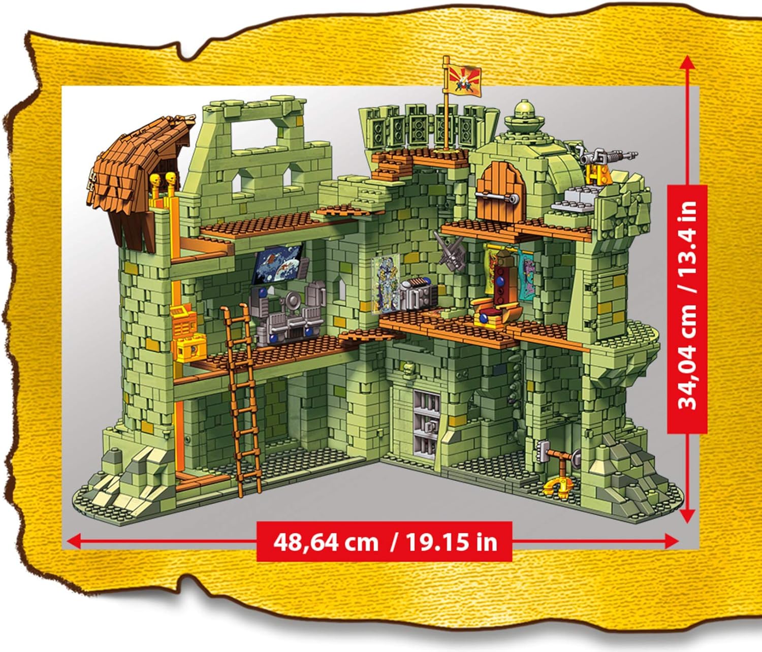 ​MEGA Masters of the Universe Castle Grayskull MOTU Construction Set, Building Toys for Boys [Amazon Exclusive]