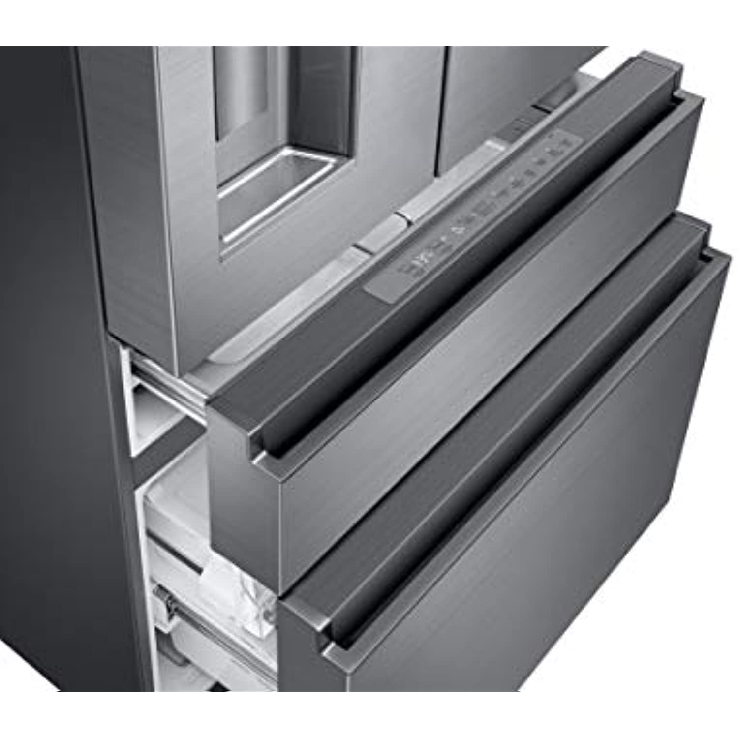 Dacor Transitional DRF36C000SR 36" Freestanding 4 Door French Door Refrigerator with 22.6 Cu. Ft. Total Capacity, External Water Dispenser, Ice Maker, FreshZone Drawers, LED Lighting, Stainless Steel