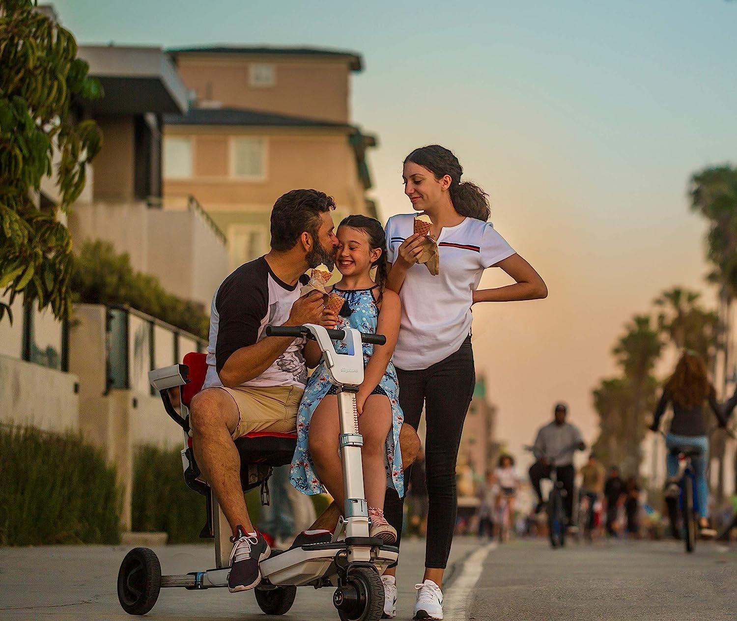Generic ATTO Folding Mobility Scooter with Extended Range Battery - 25 Miles Travel Range on a Single Charge-Free Challenger Accessory with Purchase (Ships Separately!), White