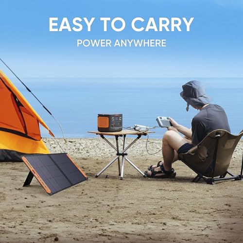 Jackery Solar Generator 300 Plus Portable Power Station, 288Wh Backup LiFePO4 Battery, 300W AC Outlet for RV, Outdoors, Camping, Traveling, and Emergencies