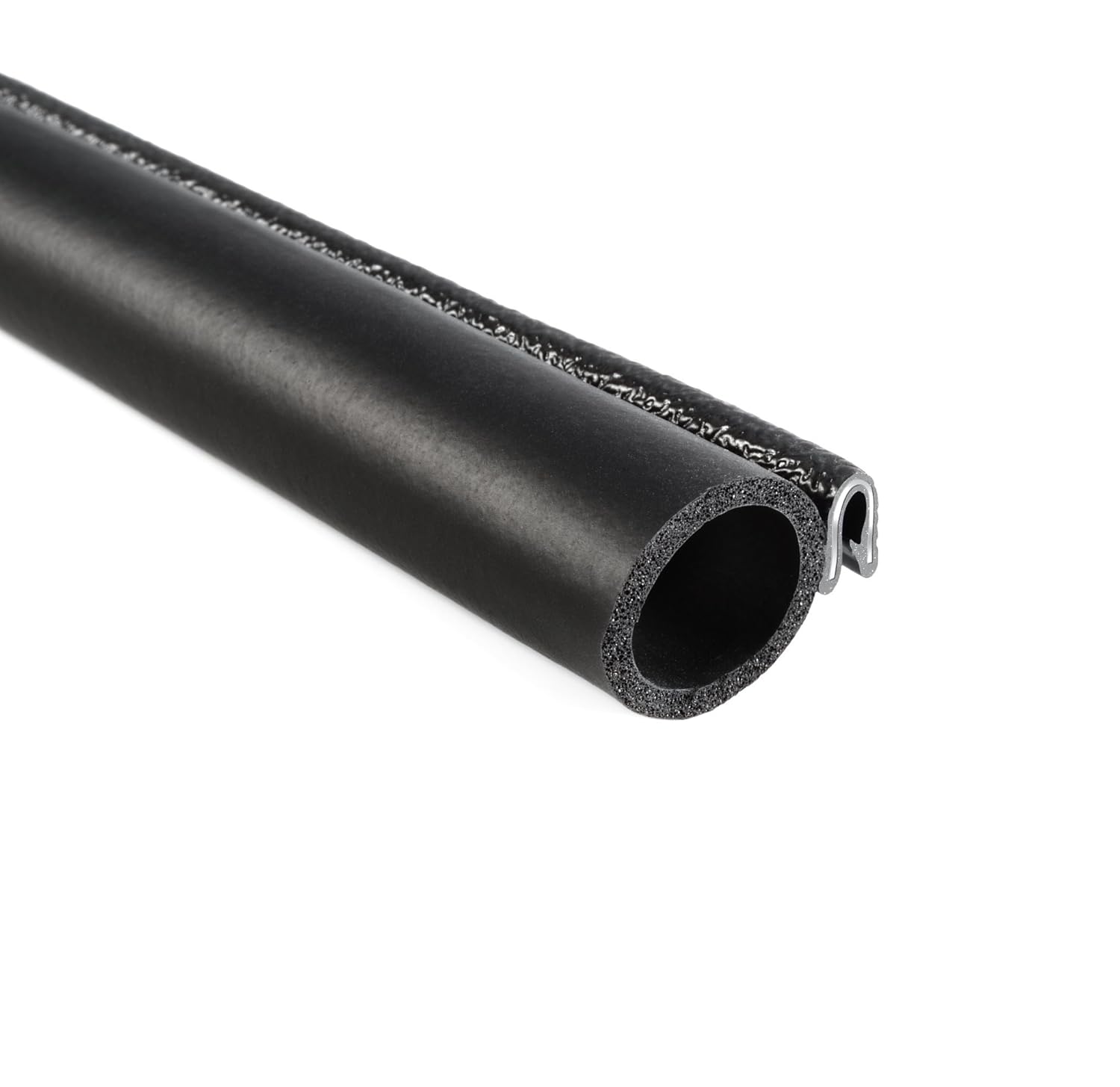 Trim-Lok Trim Seal with Side Bulb – Fits 1/16” Edge, 3/4” Bulb Seal Diameter, 25’ Length – PVC Plastic Trim with EPDM Rubber Seal, Easy to Install for Cars, Boats, RVs, Trucks, and Home Applications Pack of 2