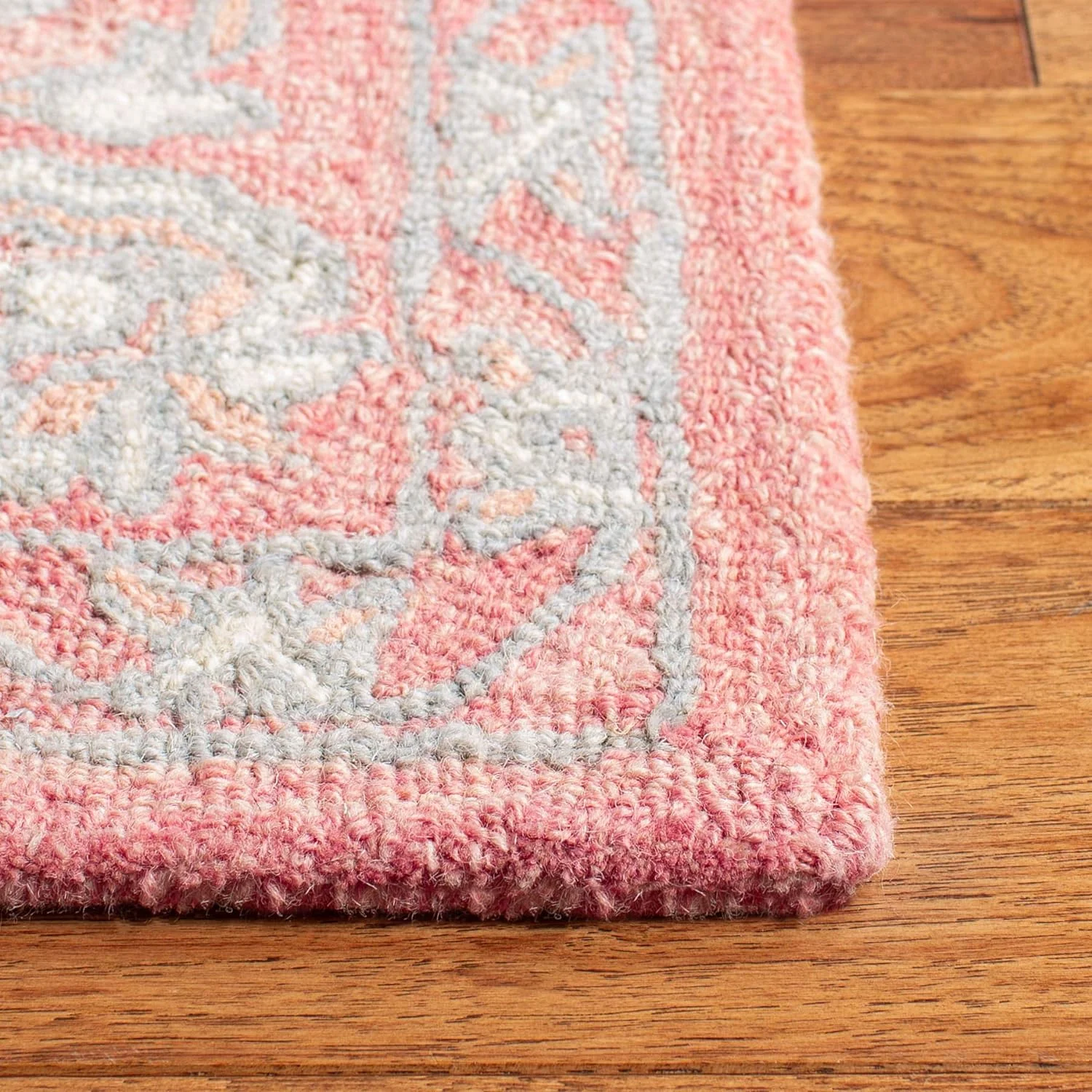 Collection Runner Rug - 2'3" X 7', & Ivory, Handmade Shabby Chic Wool, Ideal For High Traffic Areas In Living Room, Bedroom (MLP504U)