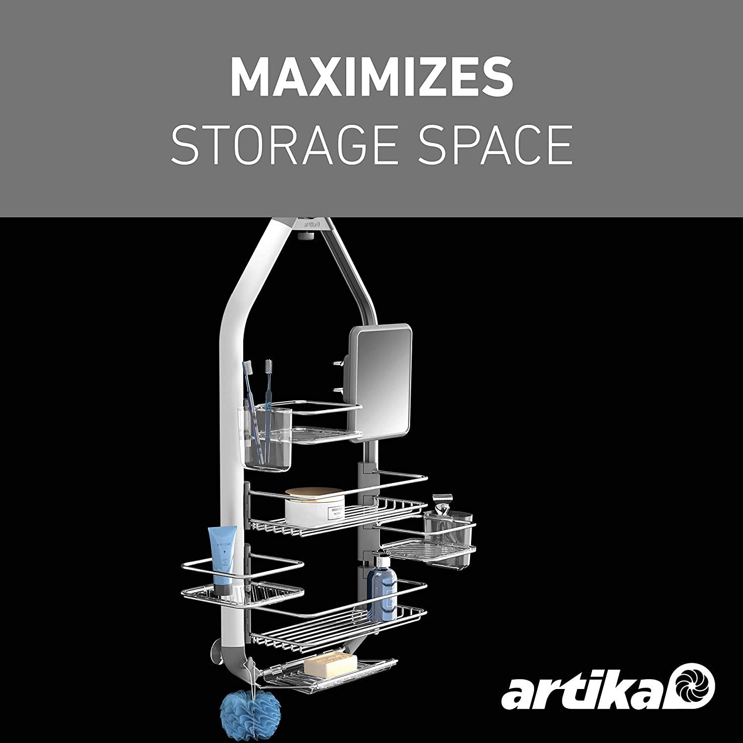 Artika CADG2-HD2 Adjustable Over-the-Shower Head/Door Caddy
