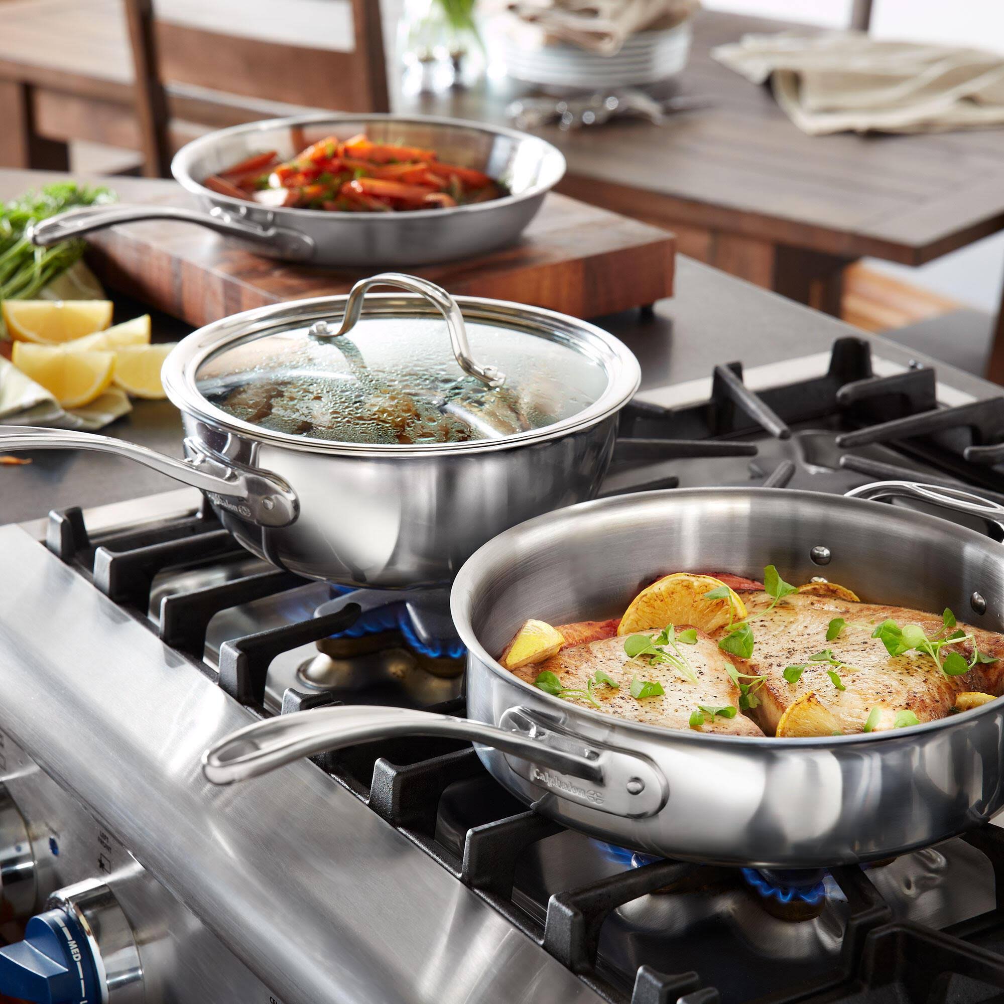 Calphalon Select 8-Piece Ceramic Cookware Set