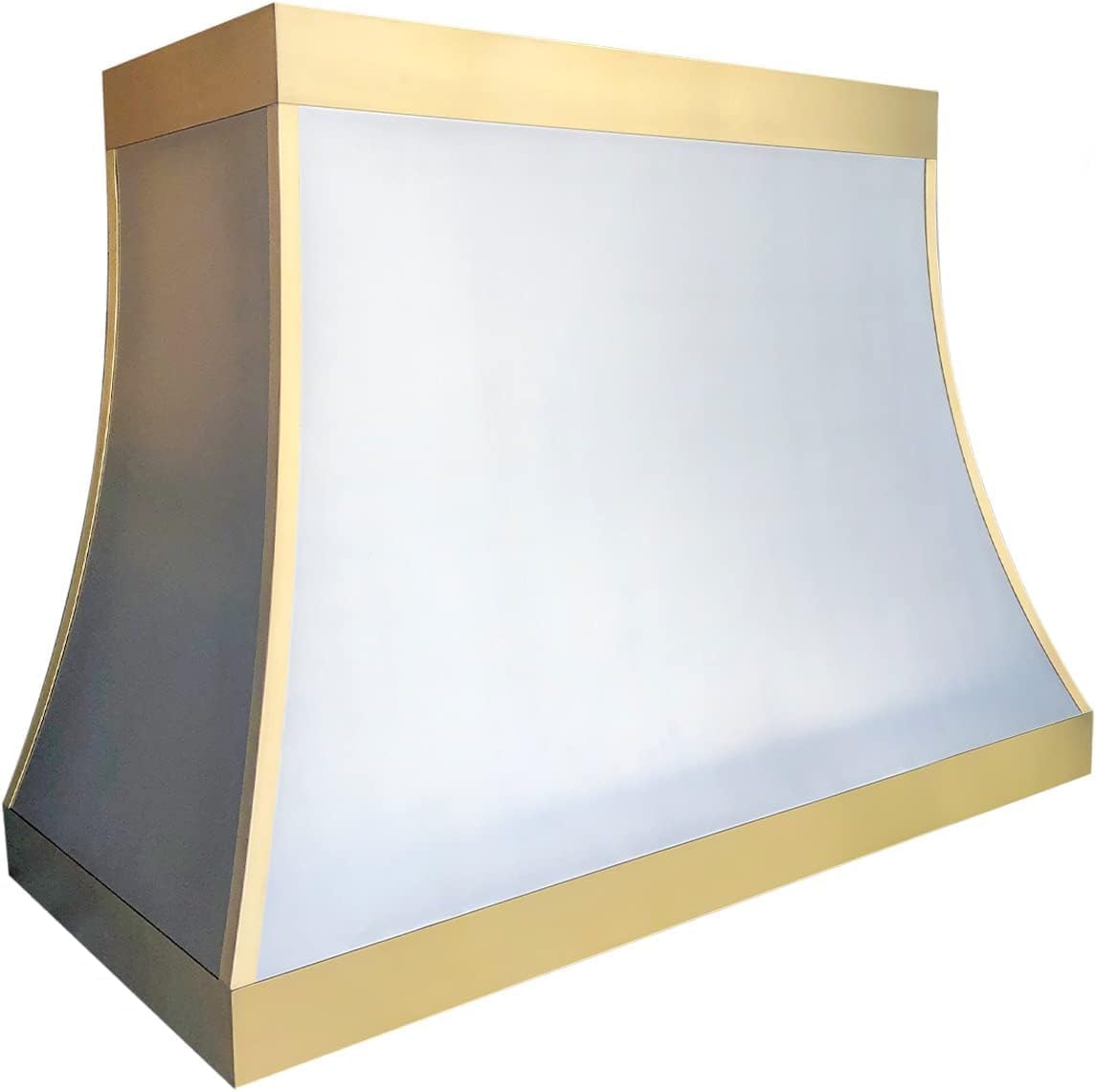 Stainless Steel Range Hood Island Mount 30'' W,39'' H, CT Copper Tailor Custom Handmade Metal Kitchen Vent Hood, With 4-Speed Exhaust Fan & LED Light,SH27