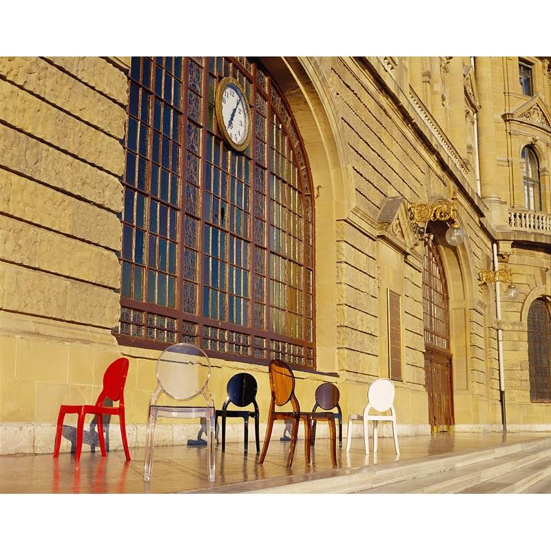 Elizabeth Polycarbonate Dining Chair Transparent Pink, Set of 2