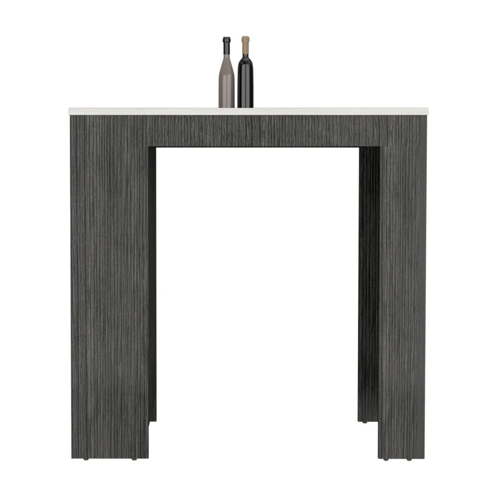 We Have Furniture Kitchen Island Doyle,Kitchen Island, Smokey Oak / Ibiza Marble