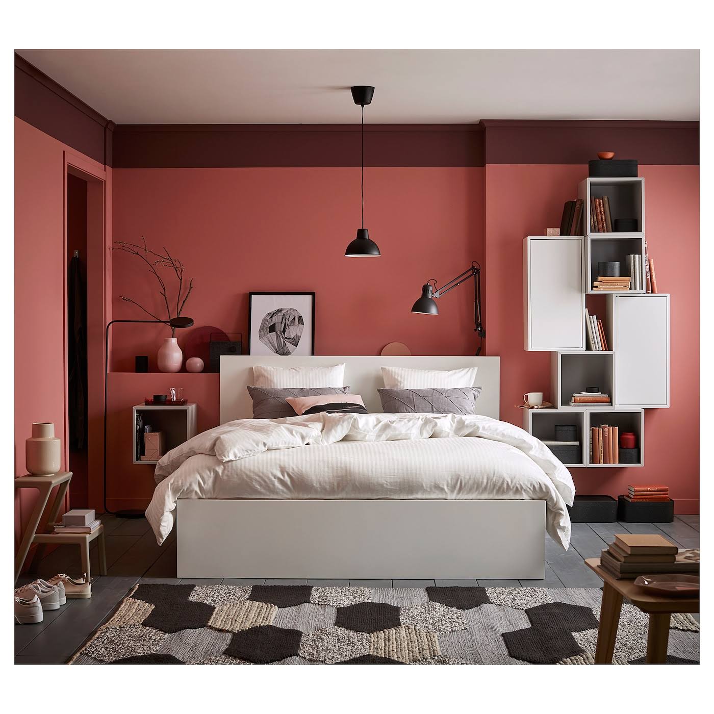 IKEA - Malm Bed Frame, High, White, Full