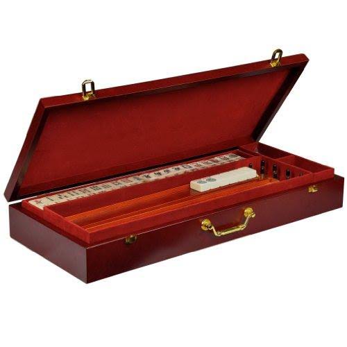 Yellow Mountain Imports American Mahjong Set The Classic with Vintage Rosewood