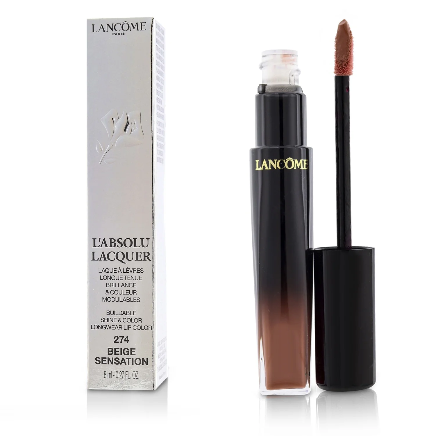 Lancome L'Absolu Lacquer Buildable Shine & Color Longwear Lip Color - # 366 Power Rose  8ml/0.27oz