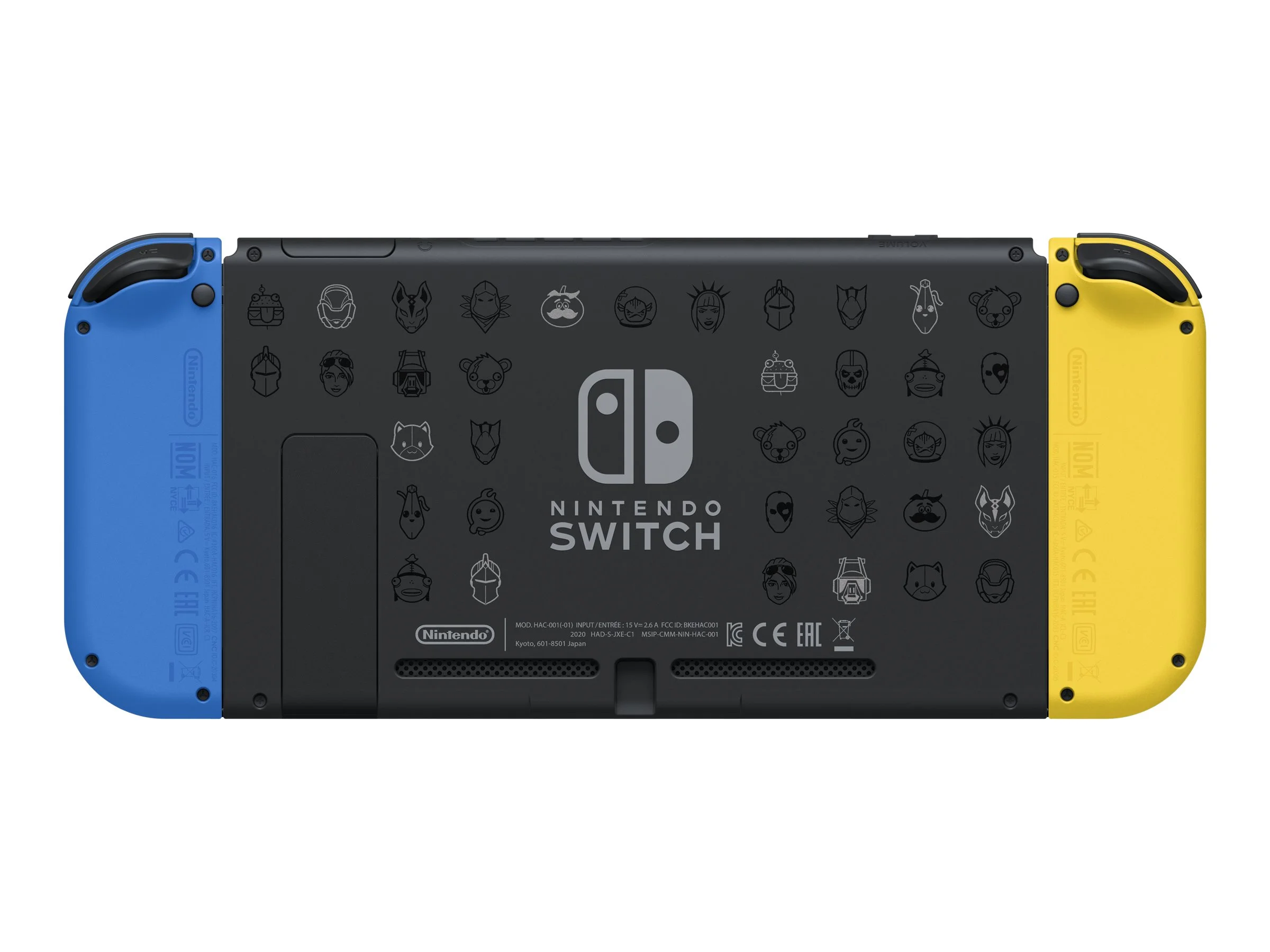Nintendo Switch with Yellow and Blue Joy-Con - Fortnite Wildcat Bundle - game console - Full HD - Fortnite
