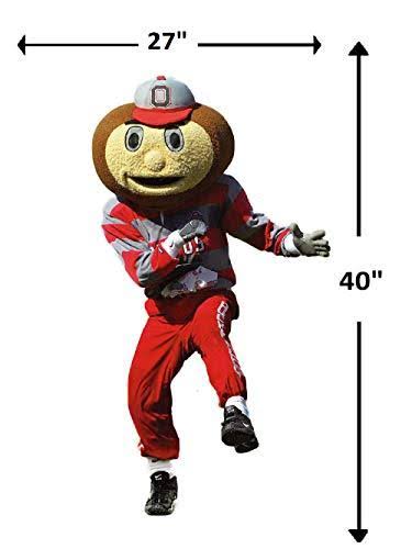Fathead NCAA Ohio State Buckeyes Ohio State Buckeyes: Brutus Buckeye Mascot
