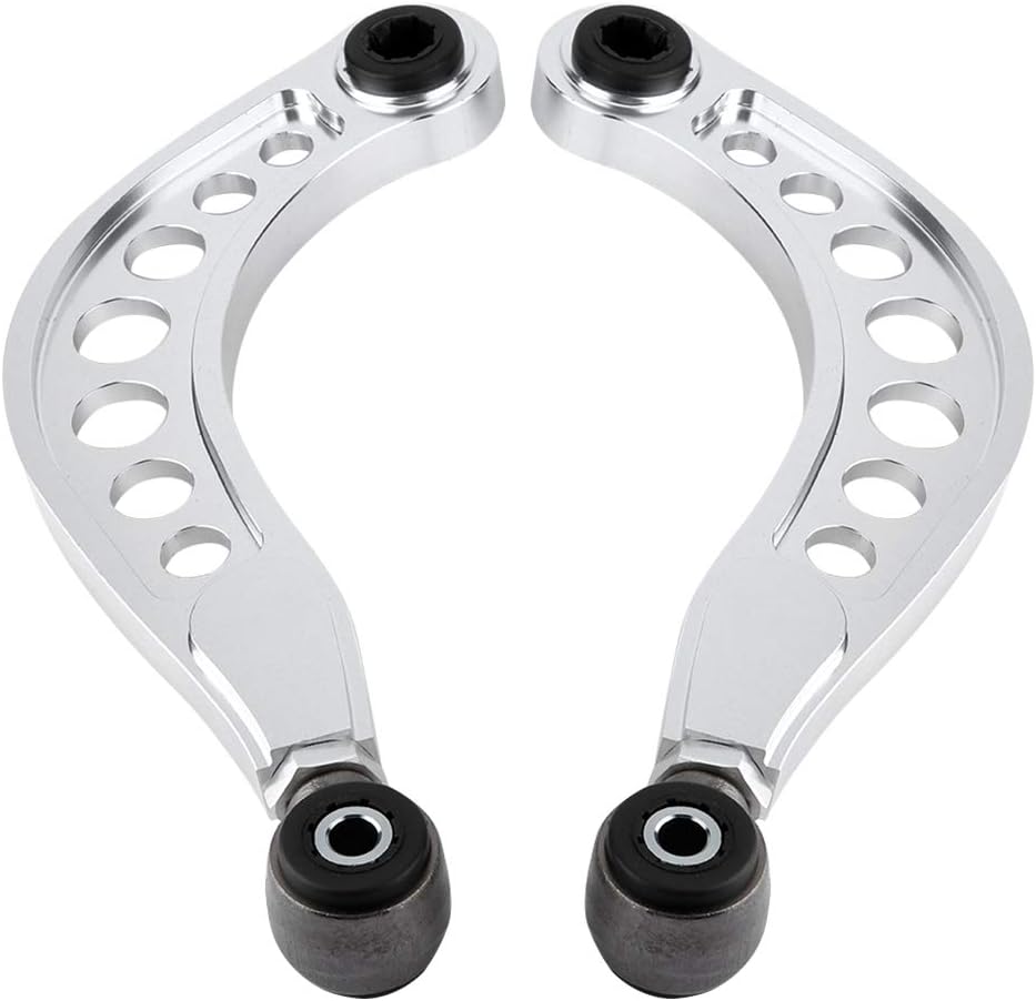 Qiilu 2PCS Adjustable Rear Upper Camber Control Arms Kit Fit for Honda Civic 2006 2007 2008 2009 2010 2011 2012 2013 2014 2015 Pack of 2
