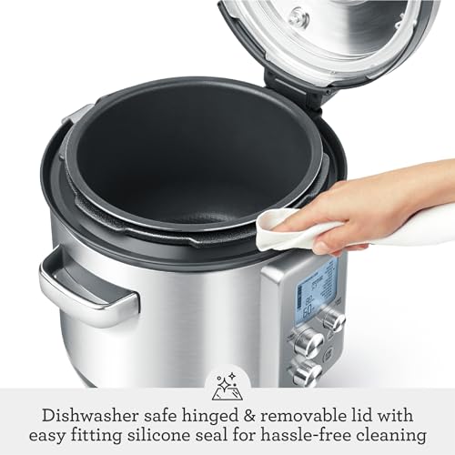 Breville Pro Slow Cooker Slow Cooker, Brushed Stainless Steel Stainless Steel 1100 Watts Digital Round slow cooker