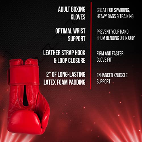 CLETO REYES Training Boxing Gloves with Hook and Loop Closure for Sparring and Heavy Punching Bags, Men and Women, MMA, Kickboxing, Muay Thai