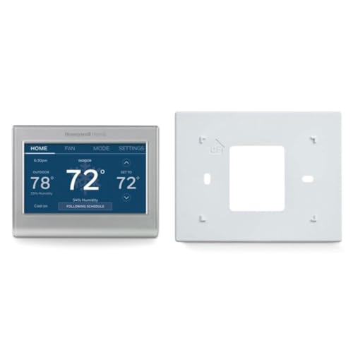 Honeywell Home RTH9585WF Wi-Fi Smart Color Thermostat, 7 Day Programmable, Touch Screen, Energy Star, Alexa Ready, C-Wire Required, Not Compatible with Line Volt Heating Gray