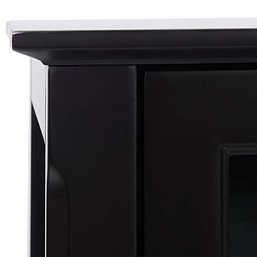 HOMCOM Sideboard Buffet Cabinet, Kitchen Storage Cabinet, Glass Door Accent Cabinet with Adjustable Shelves, White