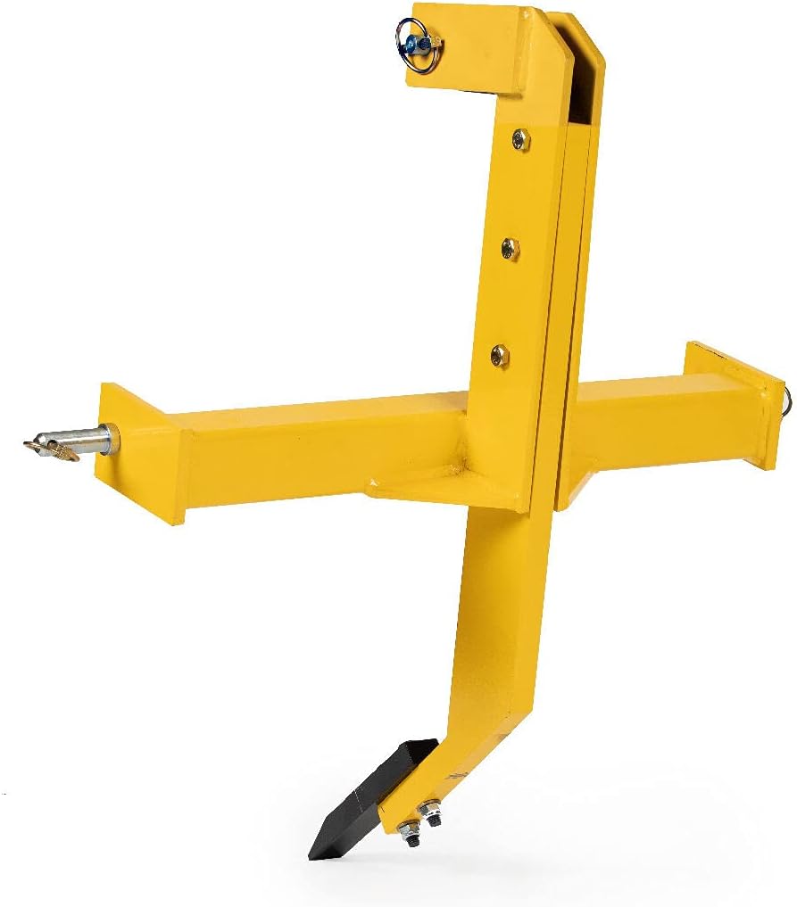 Titan Attachments 20" Subsoiler Single Tine Ripper, 8.5" x 1.5" Shank Ripper Tooth, Category 1, 3 Point Attachment