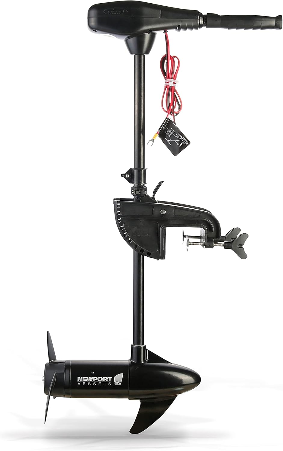 Newport Vessels NV-Series 62lb Thrust Saltwater Transom Mounted Trolling Electric Trolling Motor w/LED Battery Indicator & 36 Shaft
