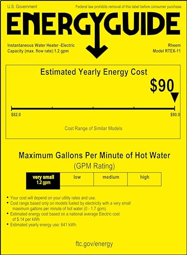 Rheem 11kW 240V Tankless Electric Water Heater