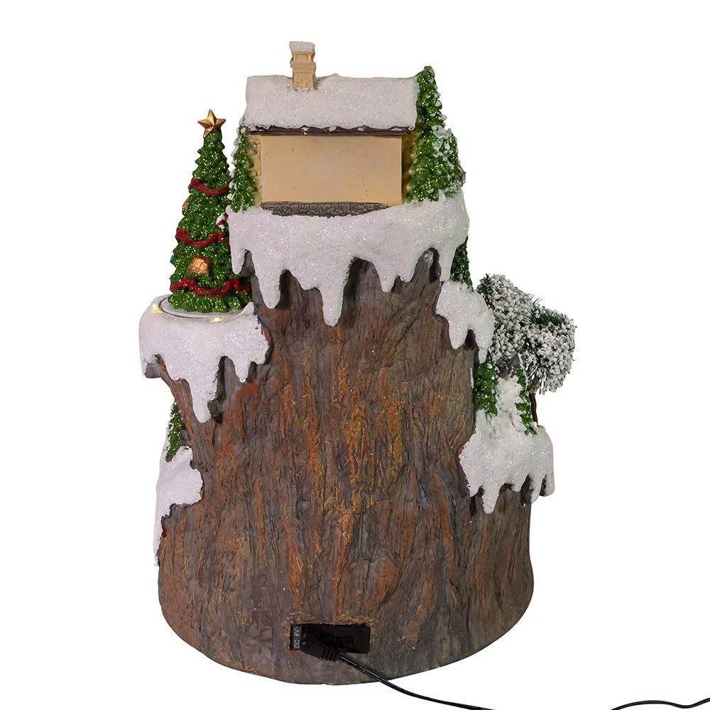 Kurt Adler 17x22 Musical LED Village on Mountain Table Piece