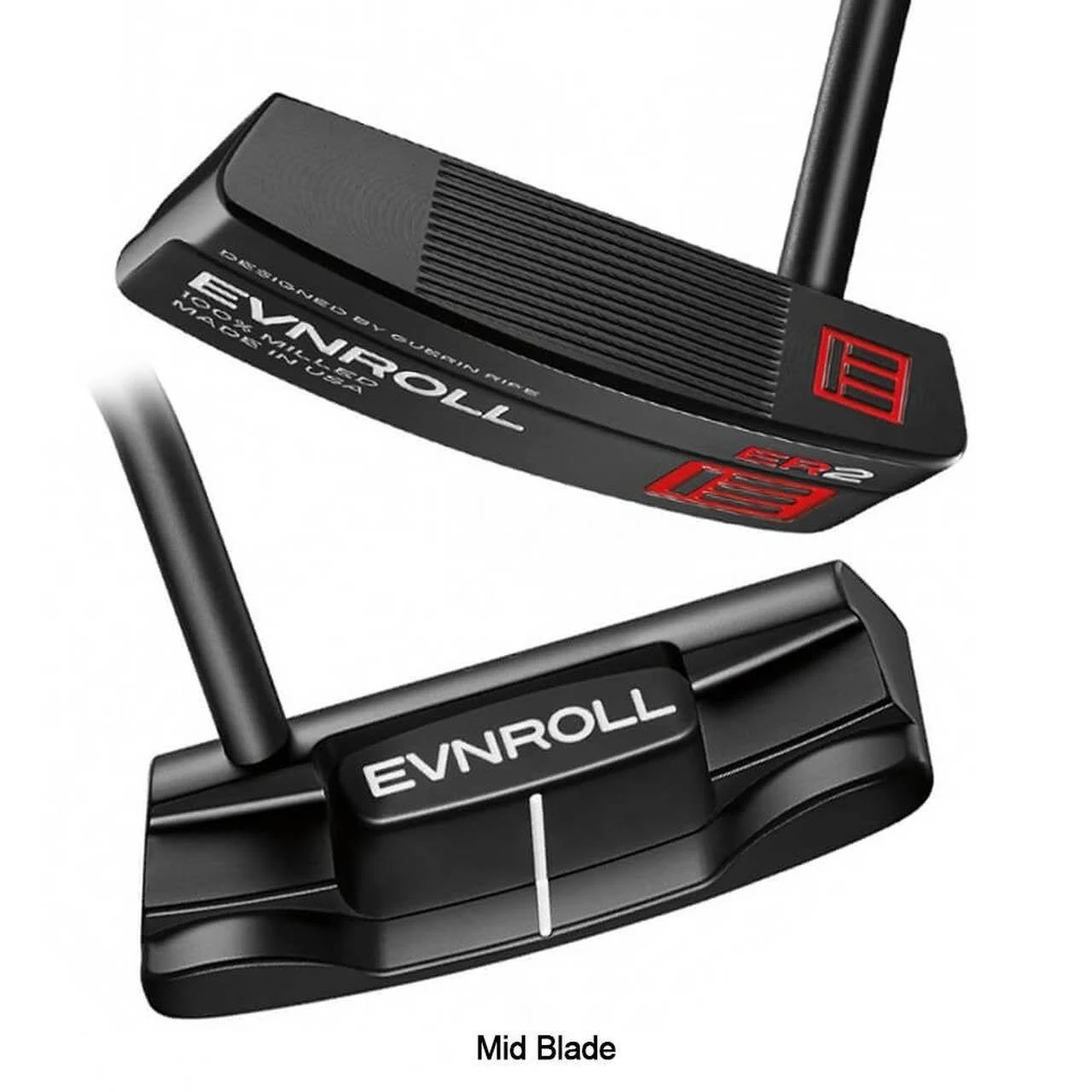 Evnroll ER2 MidBlade Black Putter