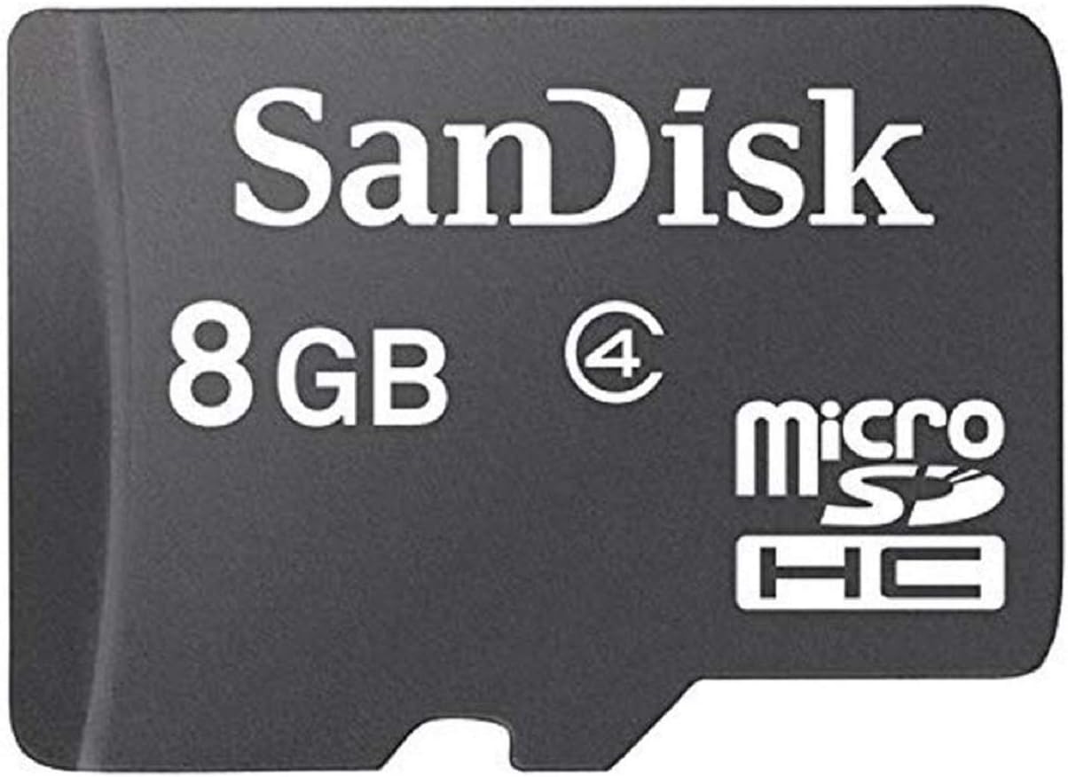 SanDisk microSDHC 8GB Class 2 Card with SD Adapter (SDSDQ-8192) Pack of 2