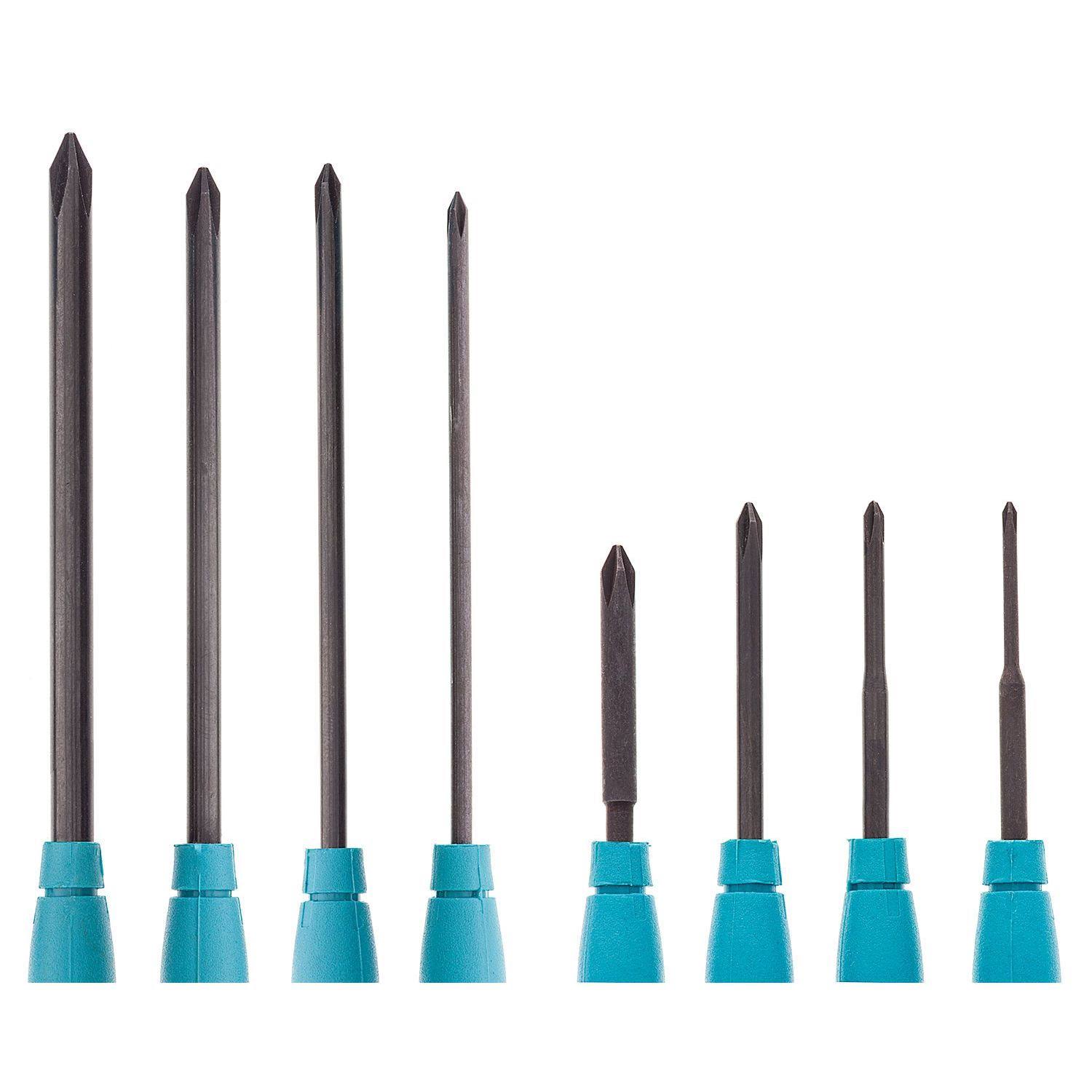 Moody Tools - 8 pc. JIS-Type S Screwdriver Set, w/ Fixed ESD-Safe Handles - 58-0610