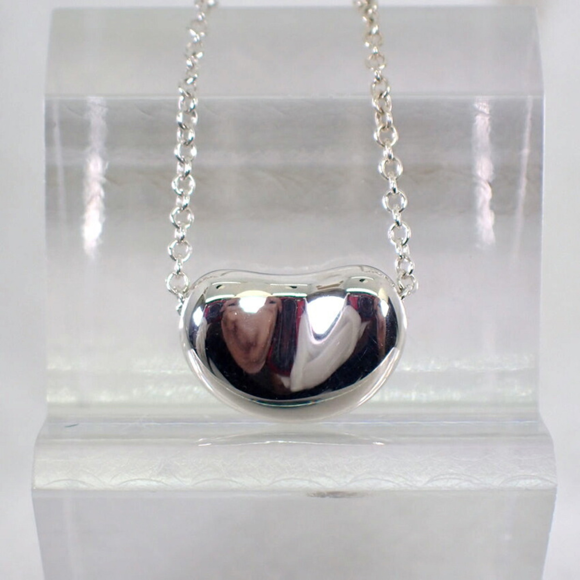 Pre-Owned TIFFANY Tiffany 925 bean pendant necklace (Good)