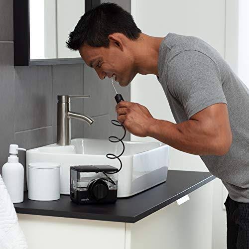 Waterpik Ion Professional Cordless Water Flosser Teeth Cleaner Rechargeable and Portable, Black, 1 Count