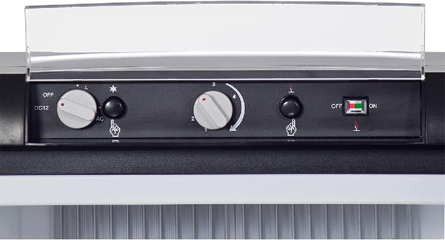 Smad 3 Way Caravan Propane Fridge 120V 12V LPG Gas Refrigerator for RV Campervan, Black, 2.1 Cu.ft.