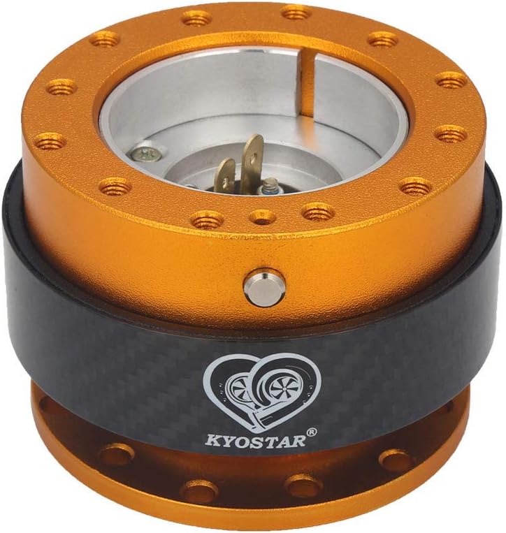 WKD Titanium Steering Wheel Quick Release Hub Adapter Snap Off Boos Kit Black #8313