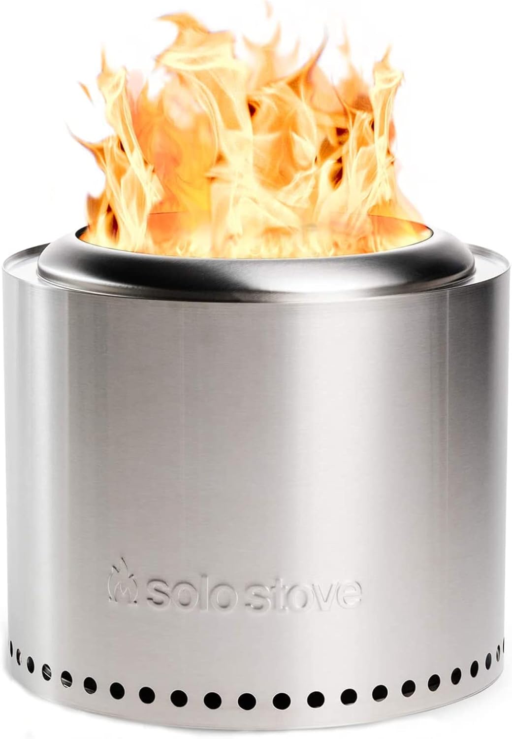 Solo Stove Ranger Stainless Steel Smokeless Fire Pit Camping Accessories Portable Fire Pit | 15x12.5 Inch Fire Pit for Outdoor Fireplace