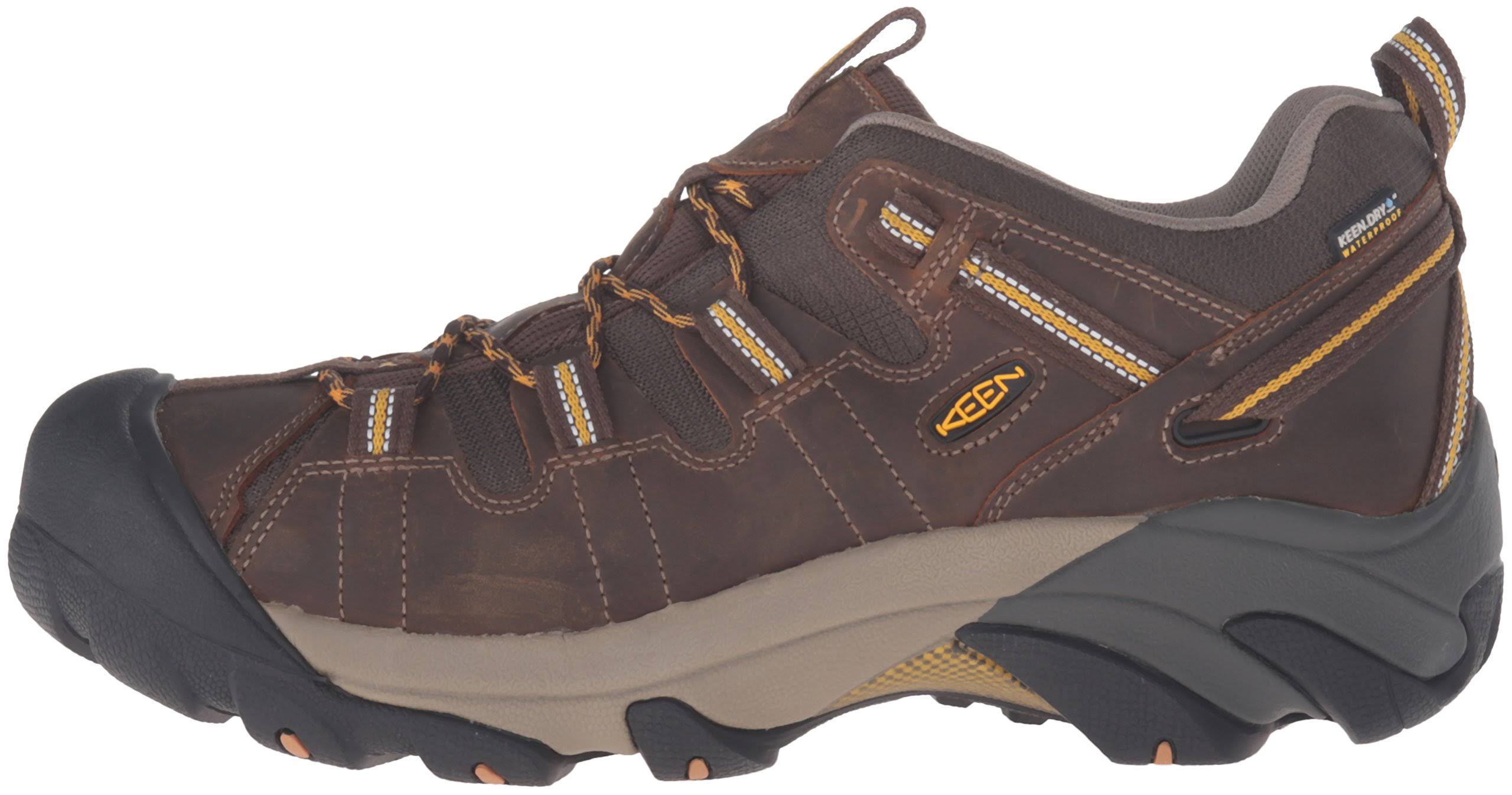 Keen Men&s Targhee II Waterproof - Wide Cascade Brown/Golden Yellow / 10.5